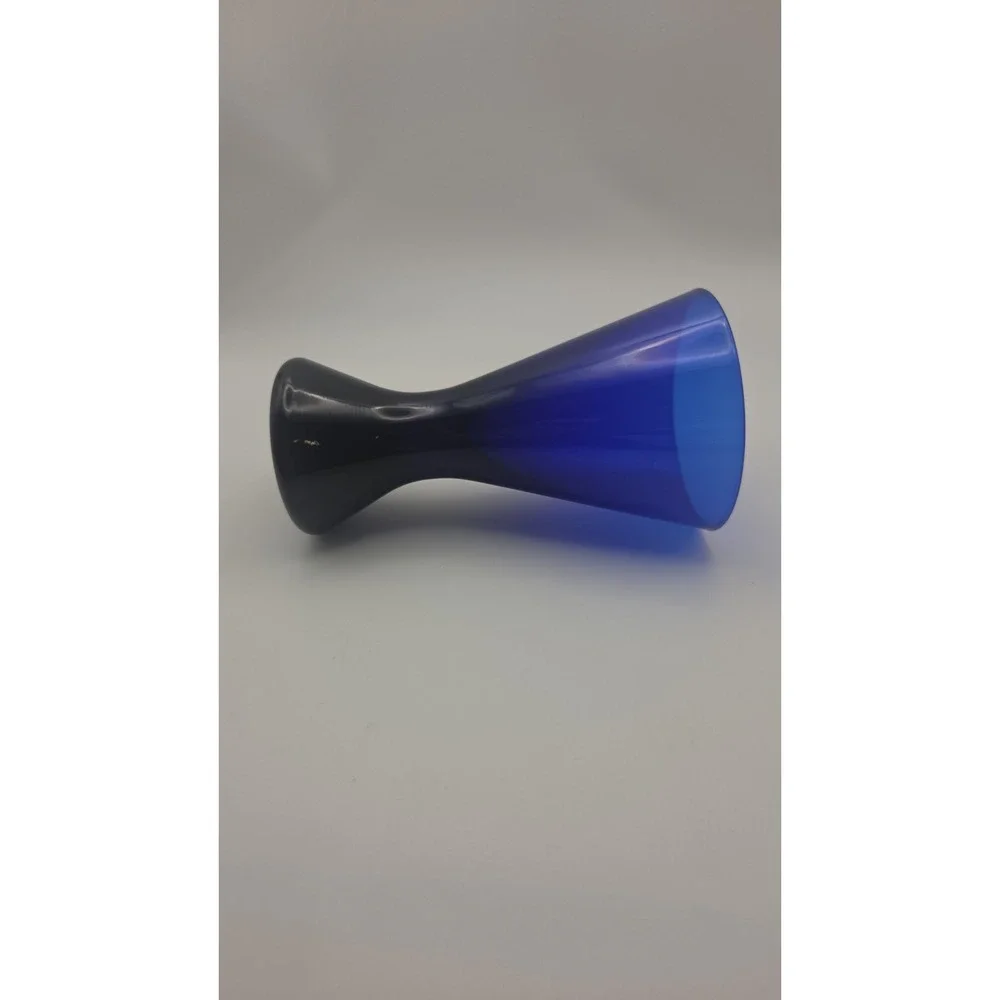 Vintage Cobalt Shot Glass heavy base
